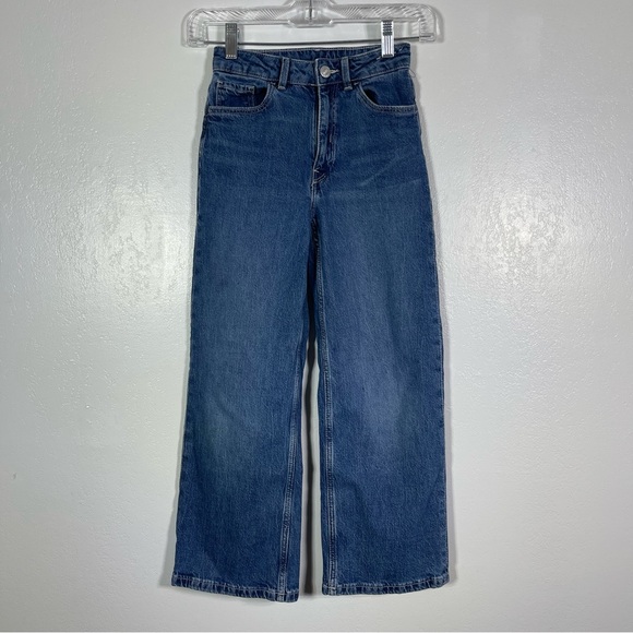 H&M &DENIM, Boys Wide Leg Jeans, Size 8. Adjustable Waist. Excellent condition! - Picture 1 of 7